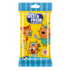 Влажная салфетка Ultra Fresh Premium Три кота 15шт